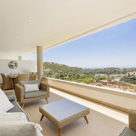 Modern Apartment, With Large Private Terrace, Bbq And Panoramic Sea Views, In Residencial Botanic, Benahavis